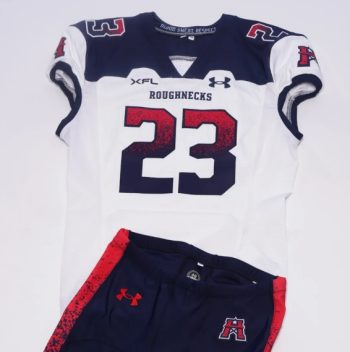 Custom XFL Houston Roughnecks White Away football Jersey men women youth S-6XL size