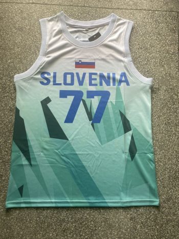 2021 Olympic Games Slovenian national team No. 77 Doncic white jersey