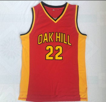 Anthony Oak Hill High School red jersey number 22