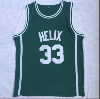 Bill Walton # 33 Herrichs High School green embroidered jersey