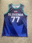 Blue jersey of Slovenian National team No. 77 Doncic for the 2021 Olympic Games