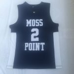 Booker High School No. 2 navy embroidered jersey