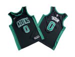 Boston Celtics Jayson Tatum 0# Black Swingman Jersey