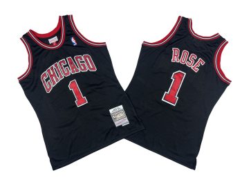 Bulls # 1 Black 08-09 Mitchell throwback jersey - Derek. Ross