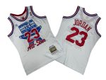 Bulls # 23 white ’91 Mitchell All-Star Game throwback jersey – Michael. Jordan