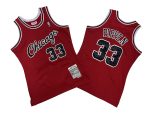 Bulls # 33 Red Chicago Edition 2003-04 Mitchell throwback jersey – Scotty. Pippen