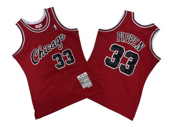 Bulls # 33 Red Chicago Edition 2003-04 Mitchell throwback jersey - Scotty. Pippen