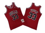 Bulls # 33 red 97-98 Mitchell throwback jersey - Scotty. Pippen