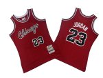 Bulls No. 23 Red Chicago 8 Edition 4-85 season Mitchell throwback jersey – Michael. Jordan