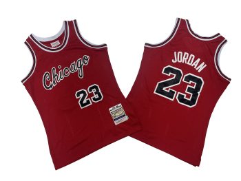 Bulls No. 23 Red Chicago 8 Edition 4-85 season Mitchell throwback jersey - Michael. Jordan