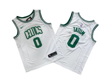 Celtics No. 0 White fan edition jersey - Jason. Tatum