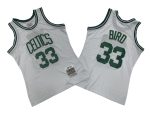 Celtics No. 33 White 85-86 Mitchell throwback jersey – Larry. Bird