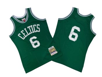 Celtics No. 6 Green 67-68 season Mitchell throwback jersey - Beal. Russell