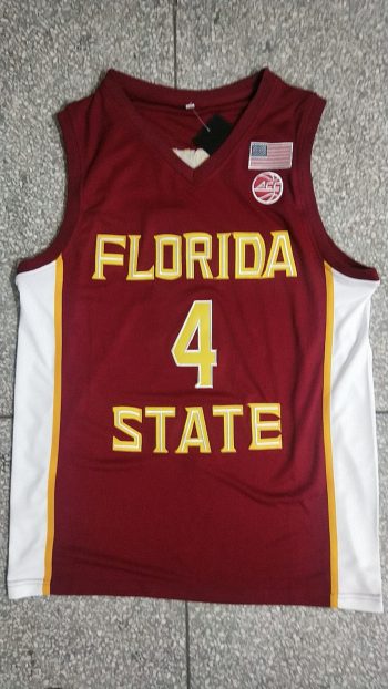 College #4 Scotty Barnes red jersey