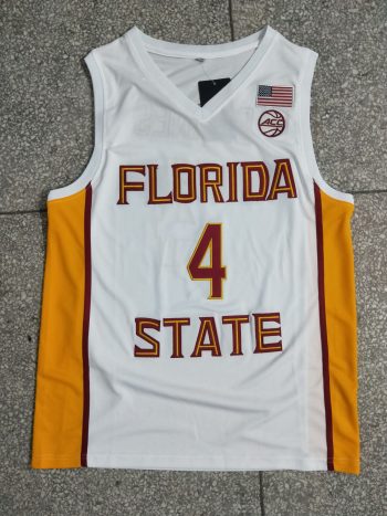 College #4 Scotty Barnes white jersey