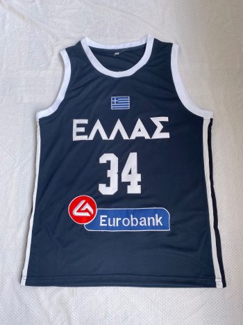 Dark blue jersey of Giannis Antetokounmpo 34