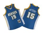 Denver No. 15 Light Blue 2003-04 Mitchell throwback cloth jersey - Cameron. Anthony