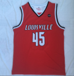 Donovan Mitchell No. 45 University of Louisville red embroidered jersey