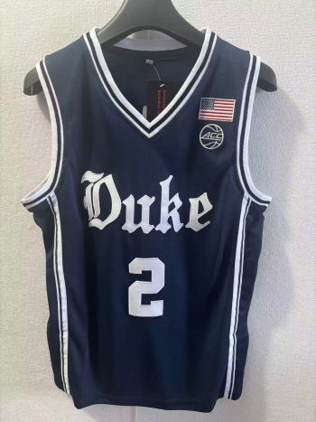 Duke No. 2 Flagg navy embroidered jersey