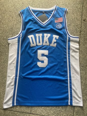 Duke No. 5 Paul Banchero blue jersey