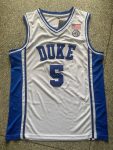 Duke University No. 5 Paul Banchero white jersey