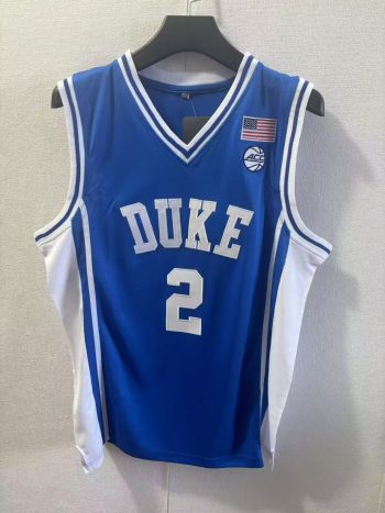 Duke's No. 2 Flagg blue embroidered jersey