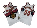Eagles No. 55 White Eagles version of the 96-97 Mitchell throwback jersey – Dekembe. Dikembe Mutombo