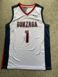 Gonzaga University No. 1 white college jersey