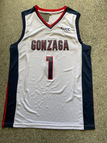 Gonzaga University No. 1 white college jersey