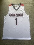 Gonzaga University No. 1 white college jersey version