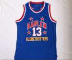 Harlem Globetrotters, number 13, blue jersey of Wilt Chamberlain