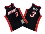 Heat No. 3 Black 12-13 Mitchell throwback jersey - Dwyane. Wade