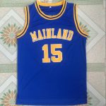 High school version of Vince Carter No. 15 MAINLAND High School blue embroidered jersey