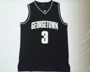 Iverson Georgetown University No. 3 black jersey