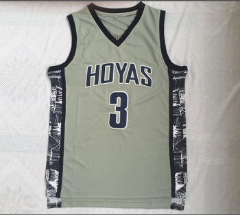 Iverson Georgetown University No. 3 gray jersey