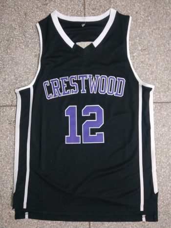 Jia Morant High School number 12 black embroidered jersey