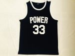 Kareem Abdul-Jabbar high school number 33 black embroidered jersey