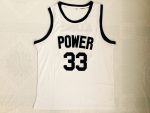 Kareem Abdul-Jabbar high school number 33 white embroidered jersey