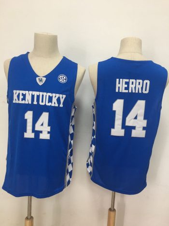 Kentucky 14 blue basketball jersey
