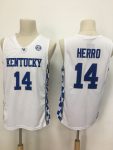Kentucky 14 white basketball jersey