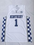 Kentucky No. 1 Booker white college embroidered jersey