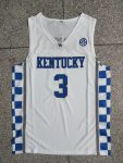Kentucky No. 3 Maxie white jersey