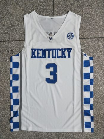 Kentucky No. 3 Maxie white jersey