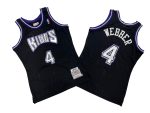 Kings No. 4 Black 98-99 Mitchell throwback jersey - Chris. Weber