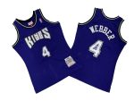 Kings No. 4 Purple 98-99 Mitchell throwback jersey – Chris. Weber