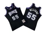 Kings No. 55 Black 98-99 Mitchell throwback jersey - Jason. Williams