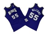 Kings No. 55 Purple 98-99 Mitchell throwback jersey – Jason. Williams