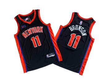 Knicks No. 11 black 22-23 City Edition jersey - Jaylen. Brunson