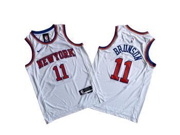 Knicks No. 11 white fan version - Jaylen. Brunson