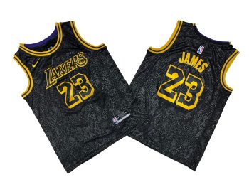 Lakers # 23 snakeskin City Edition jersey - lebron. James